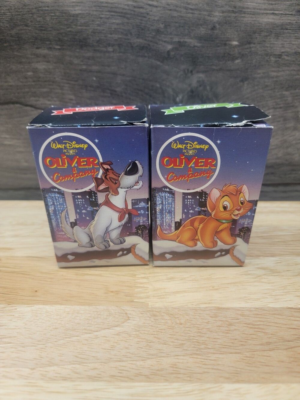 Vintage 1988 McDonalds Disney Oliver & Company Oliver & Dodger Plush Ornaments